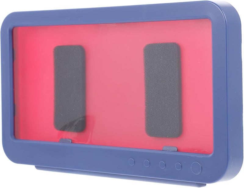 Blue Wall Mounted No Drilling Phone Rack Anti Fog Bathroom Holder Space Saving - Image 1