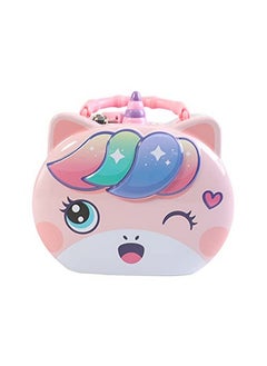 Unicorn Modern Piggy Bank Cartoon House Saving Pot Coin Bank Money Bank Saving Coin Box With Lock Gift Toy For Kid Children, Pink
