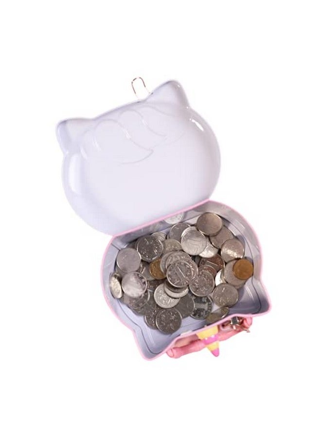 Samvardhan - Unicorn Modern Piggy Bank Cartoon House Saving Pot Coin Bank Money Bank Saving Coin Box With Lock Gift Toy For Kid Children, Pink - Image 1