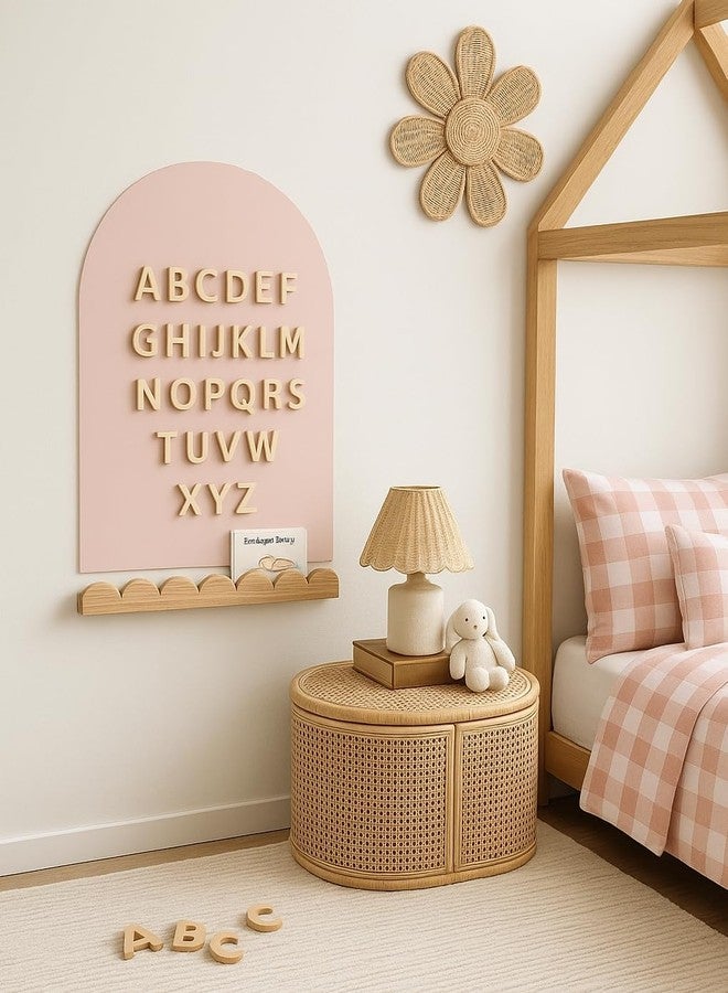 Orelle MagicWall | Magnetic Wall Decal Arch | Peel and Stick Magnetic Chalkboard for Wall | Kids Wall Decals | Playroom Essentials | Includes Chalk & Holder | Midi | 20 x 26 | Pink - Image 5