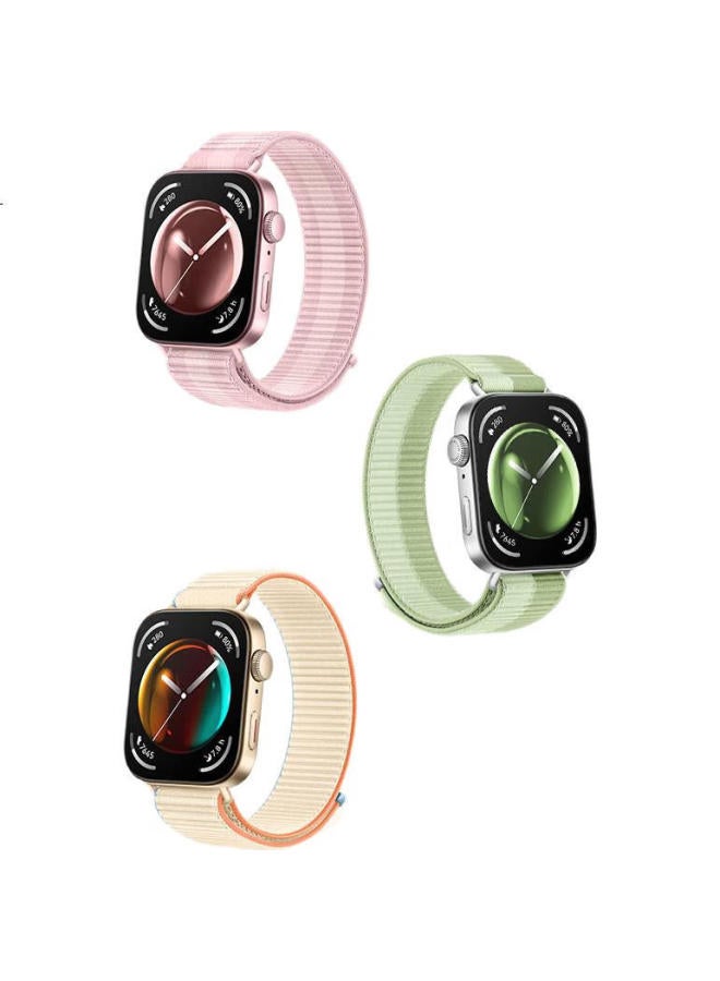 Tinker Pi Jiang Nylon Loop Strap For Huawei Watch Fit3, Sporty And Breathable Replacement Wristband For Huawei Watch Fit3, Skin-Friendly And Soft Huawei Smart Bracelet Wristband Replacement Strap Access - Image 3