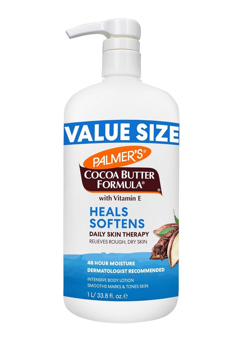 PALMER'S - Palmer's Cocoa Butter Formula Daily Skin Therapy Lotion, Pump Bottle, 33.8 Ounces - Image 1