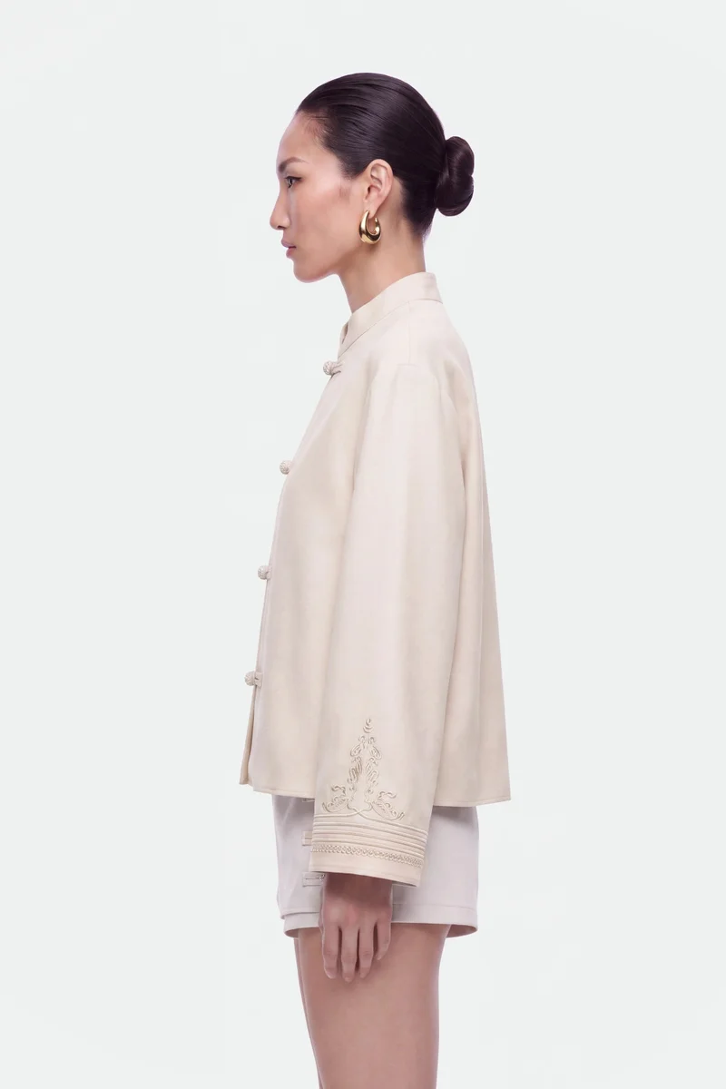 Nocturne Embroidery Detail Oversized Jacket