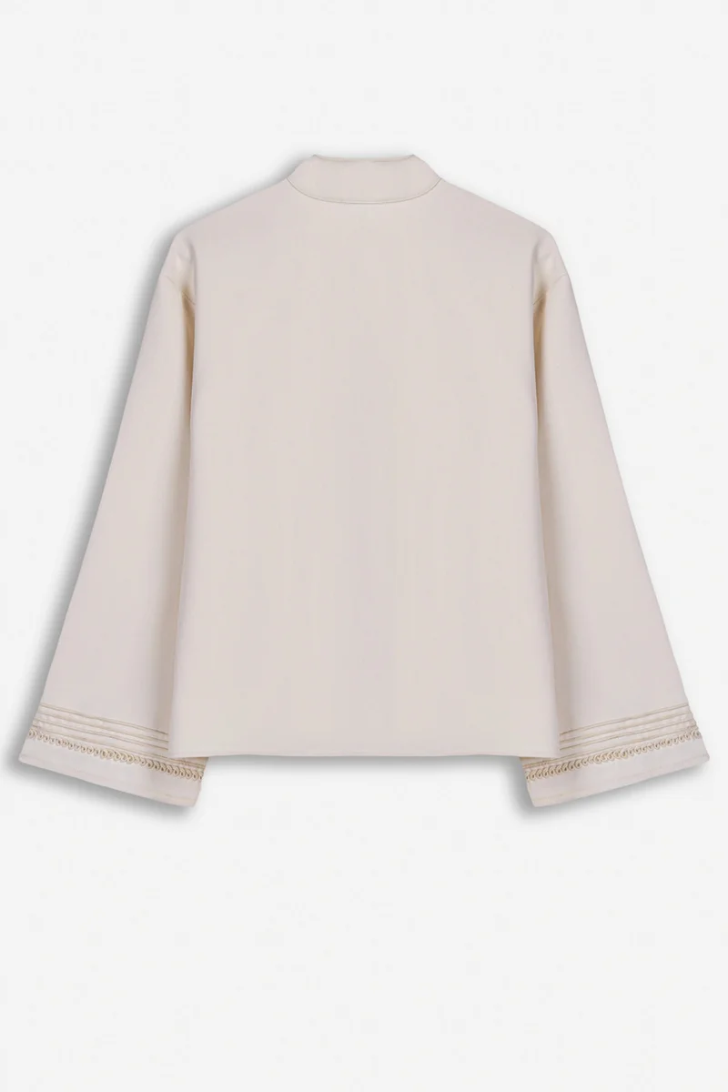 Nocturne  Embroidery Detail Oversized Jacket for Women | Best Price UAE
