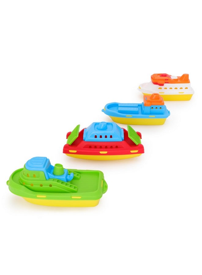 Toyland مجموعة Toyland® من 4 قوارب لعب ملونة - سفن شحن، سفن سياحية، سفن صيد وسفن حاويات - ألعاب مائية للأطفال - ألعاب للحمام وحوض السباحة - Image 5