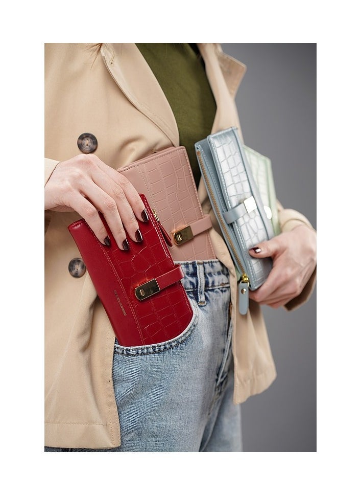 David Jones - All Rounder Go to Wallet Model KE0067- Vegan Leather Wallet with zipper and Lock- Wallet with Pockets for All Cards And paper Cash - Image 1