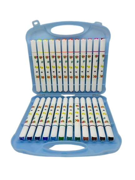 HaRvic HaRvic Marker Pens Set Twin Marker Art Markers for Students Aesthetic Cute Highlighter Markers Pen for Kids 24 Pcs 