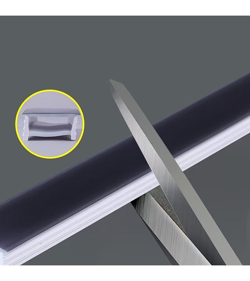 196.85 Inch Black Silicone Edge Track Lighting Minimalist Embedded Installation Diffuser - Image 5