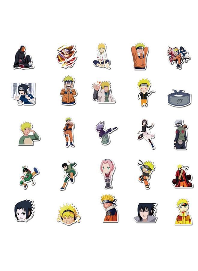 50-Piece Anime Cartoon Waterproof Doodles Sticker Set - Image 5