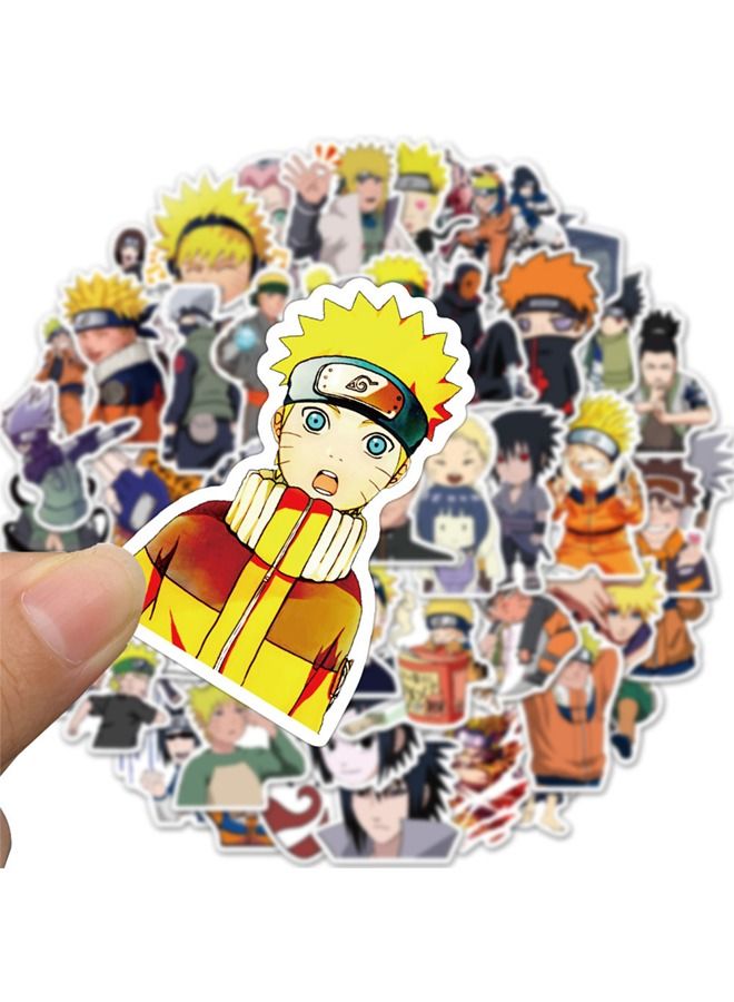 50-Piece Anime Cartoon Waterproof Doodles Sticker Set - Image 2