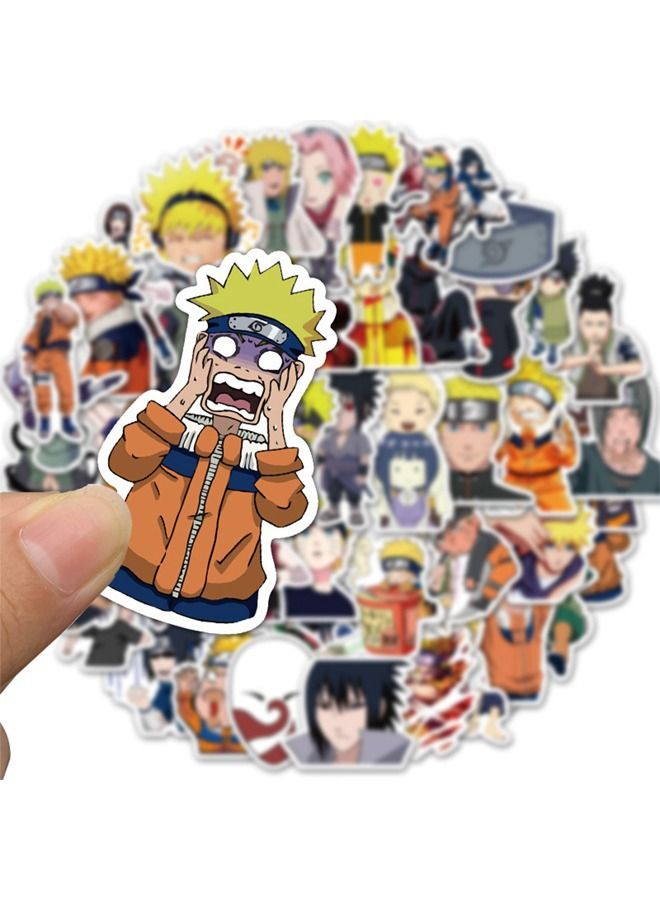 50-Piece Anime Cartoon Waterproof Doodles Sticker Set - Image 3
