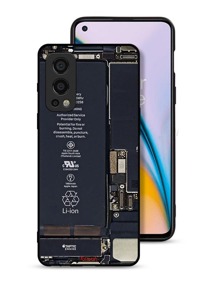 Tolwak غطاء حماية لهاتف OnePlus Nord 2 5G بنمط دائرة كهربائية - Image 1