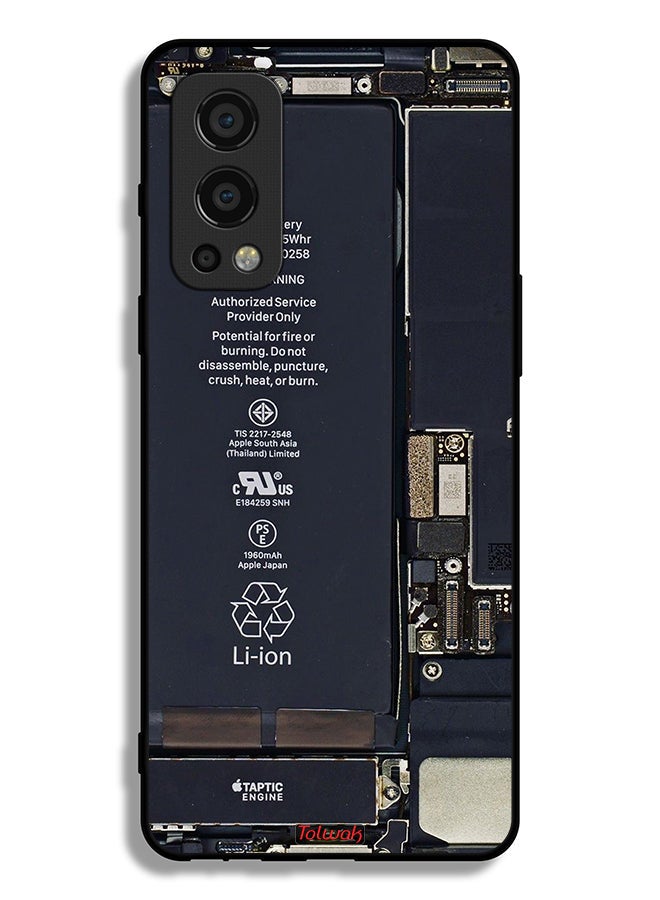 Tolwak غطاء حماية لهاتف OnePlus Nord 2 5G بنمط دائرة كهربائية - Image 2