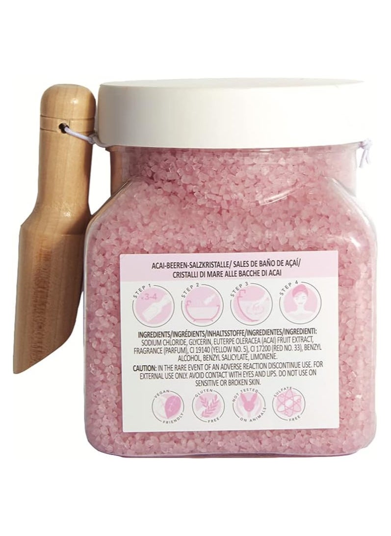 Tree Hut Sunday Rain Luxury Nourishing Bath Crystals Natural Sea Salts, 500g  - Image 2