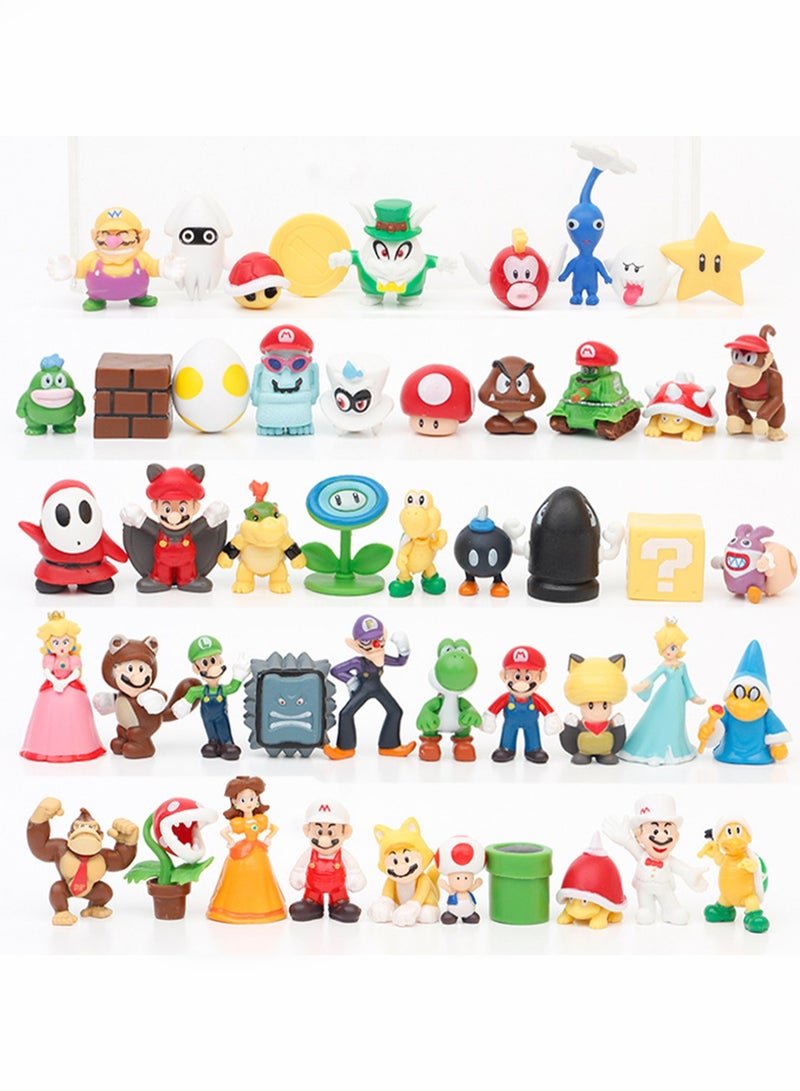 Super Mario Action Figure Mario Mini Micro Landscape Small Ornaments Blind Box Gashapon Doll Toy - Image 1