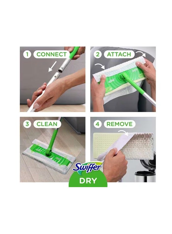 Swiffer Swiffer Sweep + Mop XL, Dry Pads Refill, Floor Cleaner, Cleaning Cloths, Unscented, 16 count.  - Image 4