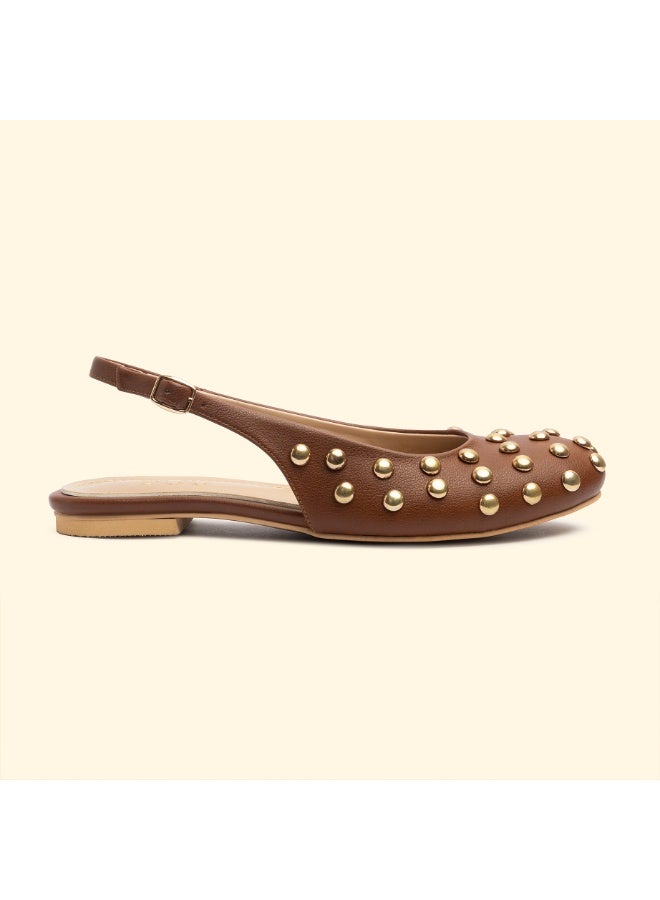 BOU NINA STUD SLINGBACKS -  Nina Sienna - Image 2