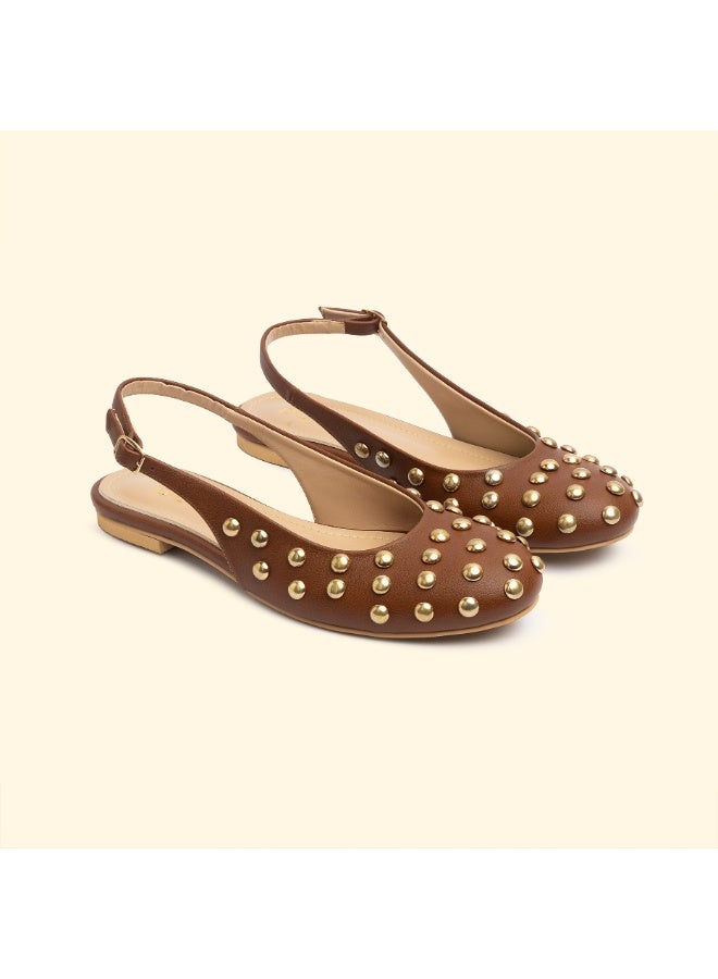 BOU NINA STUD SLINGBACKS -  Nina Sienna - Image 3