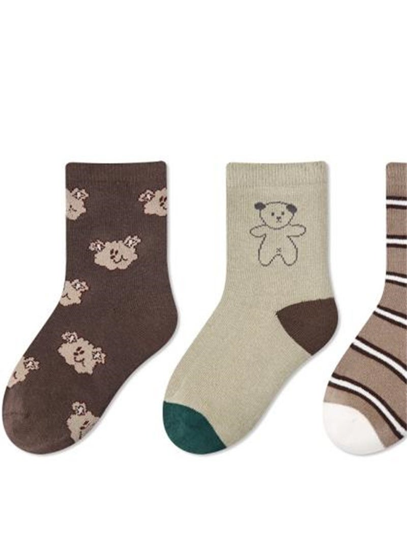 5 pairs of children's socks thin cute cartoon baby socks cotton  - Image 3