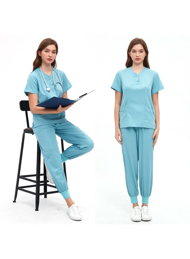 NIBEMINENT Doctor Nurse Scrub Set Medical Uniforms Women Jogger Set Hospital Accessories Operating Room Surgical Uniform Workwear - Image 1