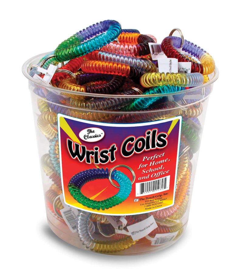 The Classics Flexible Wrist Coil Keychain MultiColor Assorted Colors TPG260C