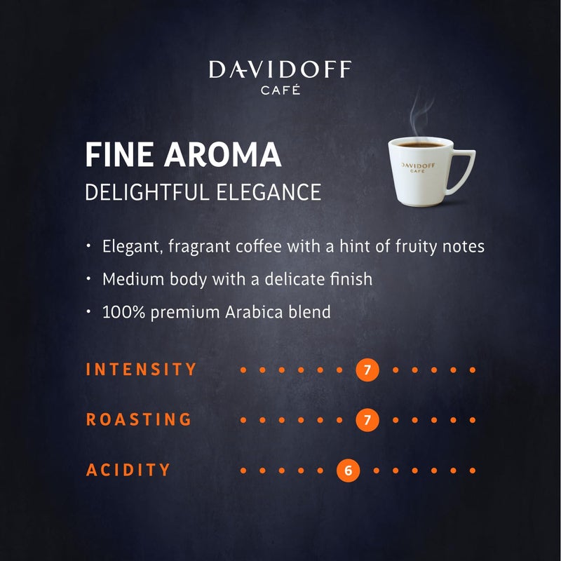 Davidoff Fine Aroma Instant Coffee 7/12 Intensity - 100% Arabica, 3.53 oz 100g, Granule, Glass Bottle - PACK OF 6 - Image 5