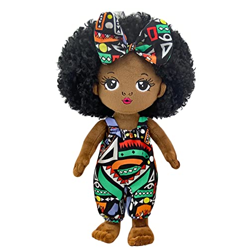 JUSTQUNSEEN Black Baby Doll s Soft Doll 12 Black Dolls African American Ba by Dol l Soft Baby DollPlush Doll s Girls Black Baby Dolls for Christmas - Image 1
