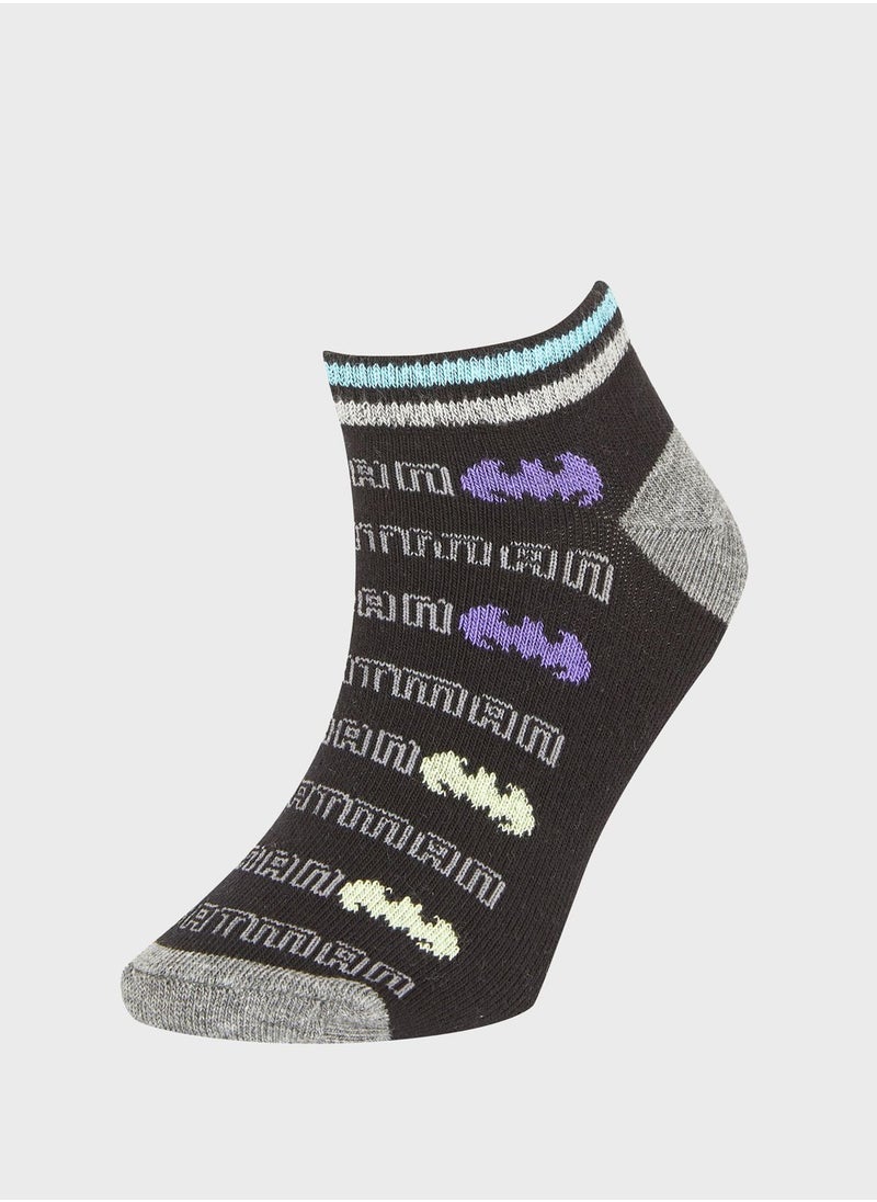 DeFacto - Boy 3-Pack Licensed Batman Low Cut Cotton Low Cut Socks - Image 1