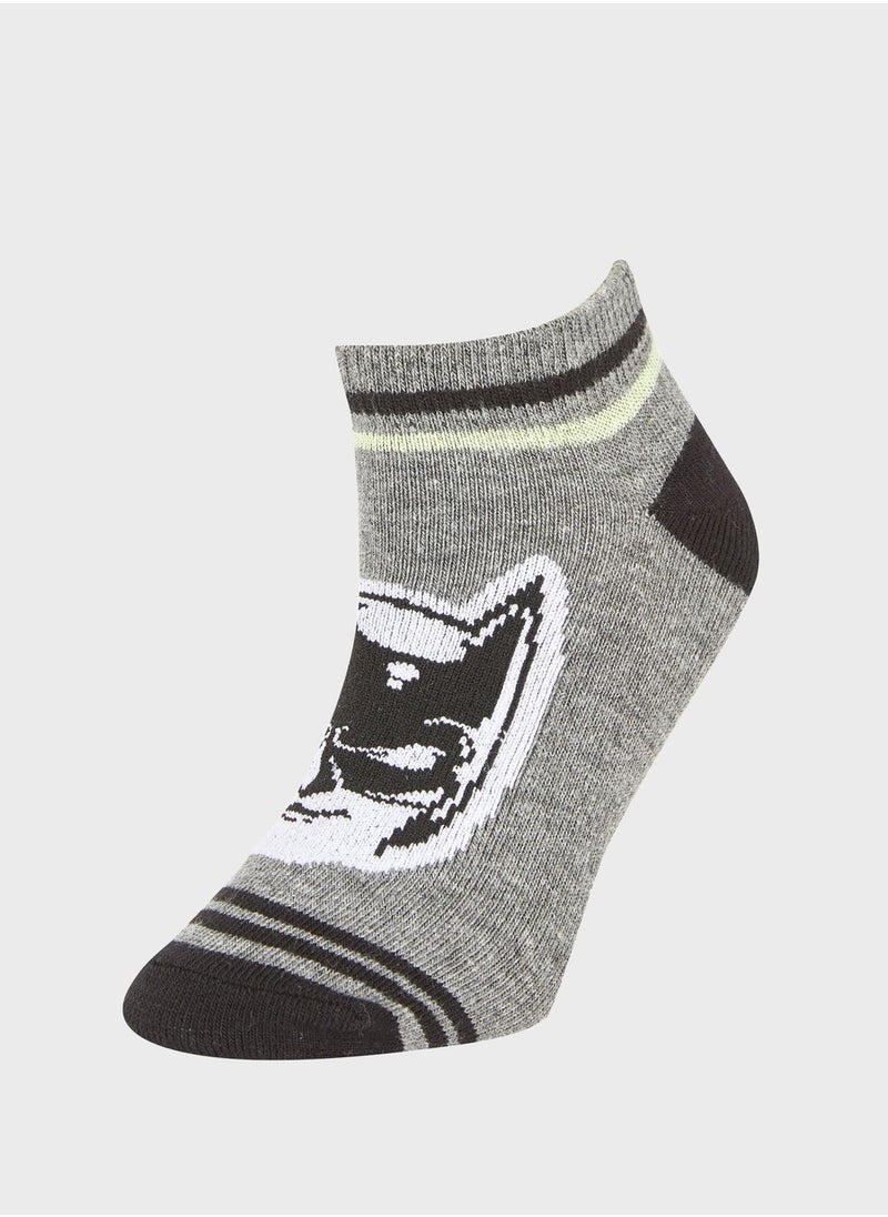 DeFacto - Boy 3-Pack Licensed Batman Low Cut Cotton Low Cut Socks - Image 1