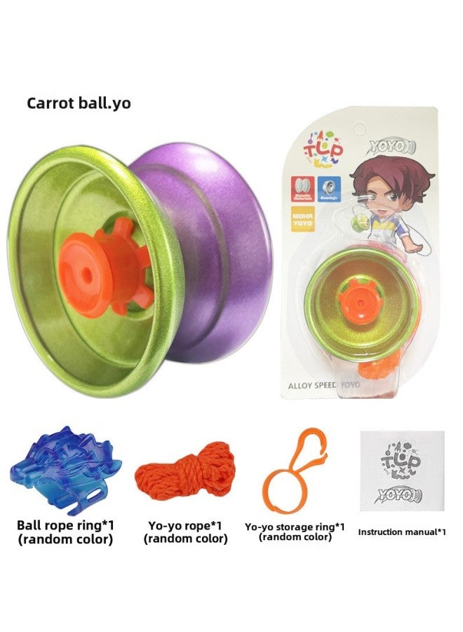 Special Alloy Yo-yo Yo Automatic Sleep Gyrating Dead Sleep Live Sleep Yoyo Ball-Specifications:Alloy Radish Balls. Yo-yo (no Light) Ring - Image 1