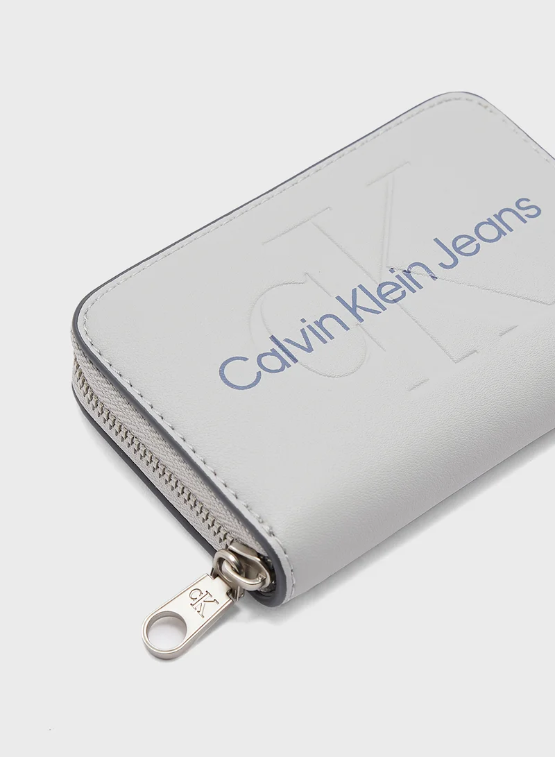 كالفن كلاين جينز Sculpted Med Zip Around Wallet