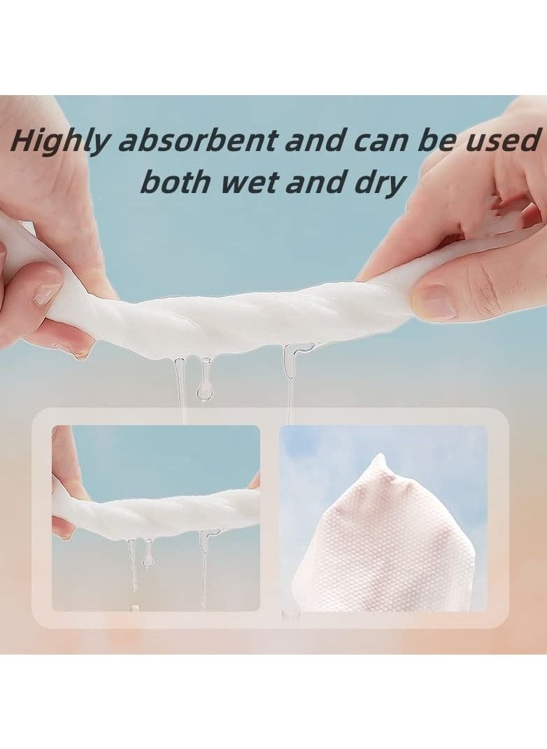 Be a better mom Disposable Facial Tissue Towel Clean Towels Biodegradable Face Towel Ultra Soft Disposable Makeup Remover Dry Wipes Facial Wash Cloth for Sensitive Skin 80 Sheets /1 Roll  - Image 5