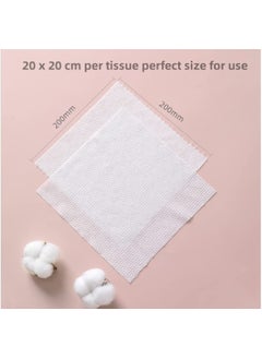 Be a better mom Disposable Facial Tissue Towel Clean Towels Biodegradable Face Towel Ultra Soft Disposable Makeup Remover Dry Wipes Facial Wash Cloth for Sensitive Skin 80 Sheets /1 Roll  - Image 2