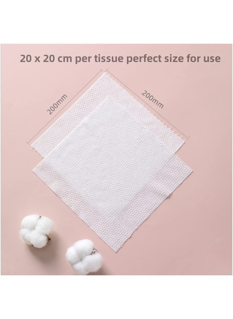 Be a better mom Disposable Facial Tissue Towel Clean Towels Biodegradable Face Towel Ultra Soft Disposable Makeup Remover Dry Wipes Facial Wash Cloth for Sensitive Skin 80 Sheets /1 Roll  - Image 2