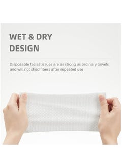 Be a better mom Disposable Facial Tissue Towel Clean Towels Biodegradable Face Towel Ultra Soft Disposable Makeup Remover Dry Wipes Facial Wash Cloth for Sensitive Skin 80 Sheets /1 Roll  - Image 4