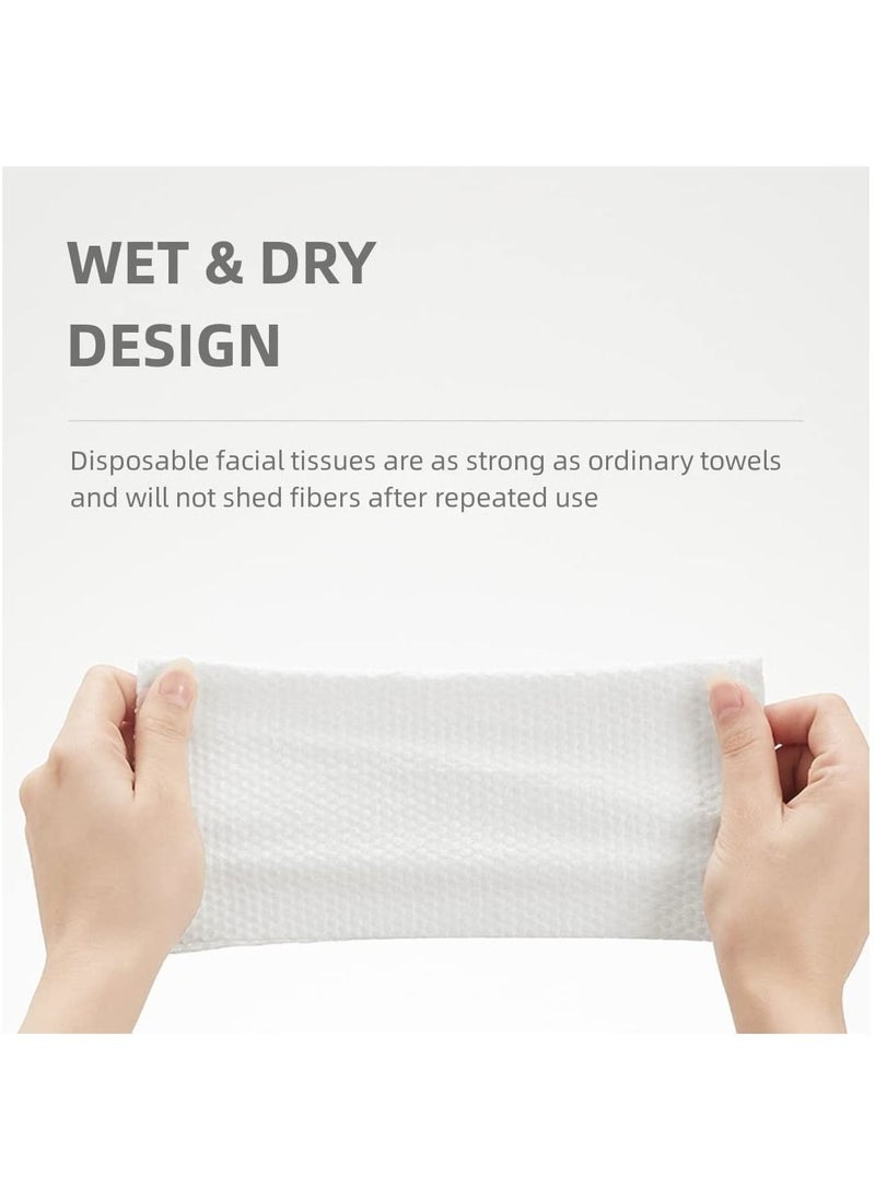 Be a better mom Disposable Facial Tissue Towel Clean Towels Biodegradable Face Towel Ultra Soft Disposable Makeup Remover Dry Wipes Facial Wash Cloth for Sensitive Skin 80 Sheets /1 Roll  - Image 4