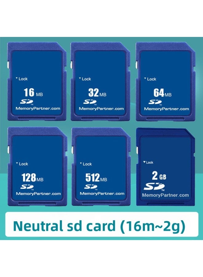 Neutral Small Capacity SD Card 128m 512M 1g 2G 4G8G Digital Camera Speaker Test Large Card Memory Card 