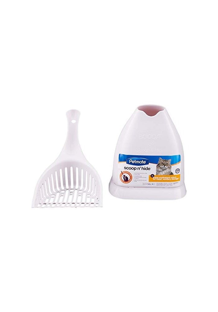 Petmate Scoop-n-Hide Litter Scoop with Storage Unit - Multicolour - Image 3