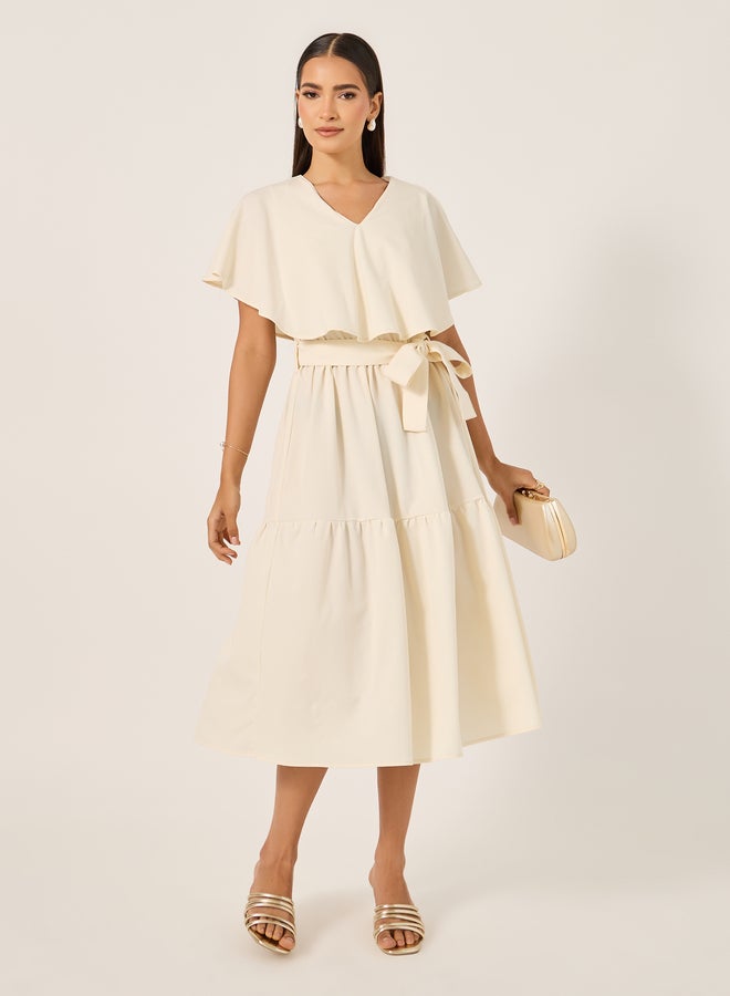 ستايلي فستان ميدي بكاب فوقي - Image 1