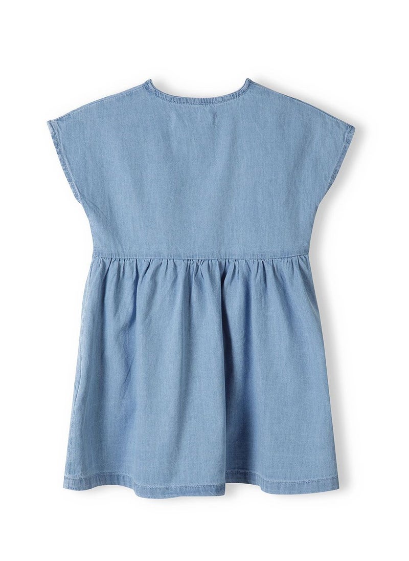 MINOTI Denim Button-Front Dress  - Image 2