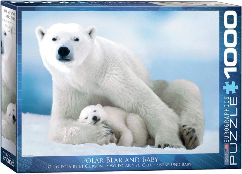 EuroGraphics Polar Bear and Baby Puzzle 1000Piece 60001198 - Image 1