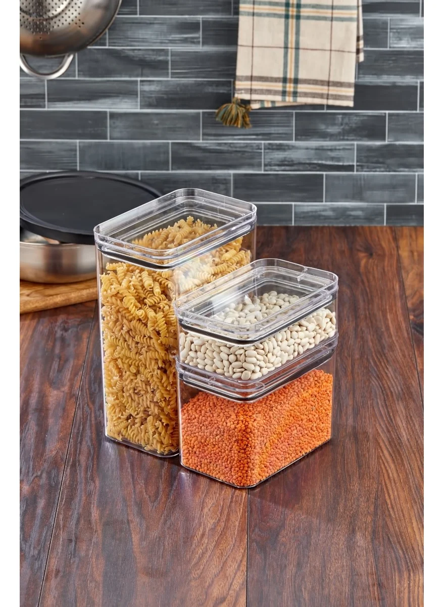 Hane216 Food Container Crystal Set 3500ML-1700ML-800ML