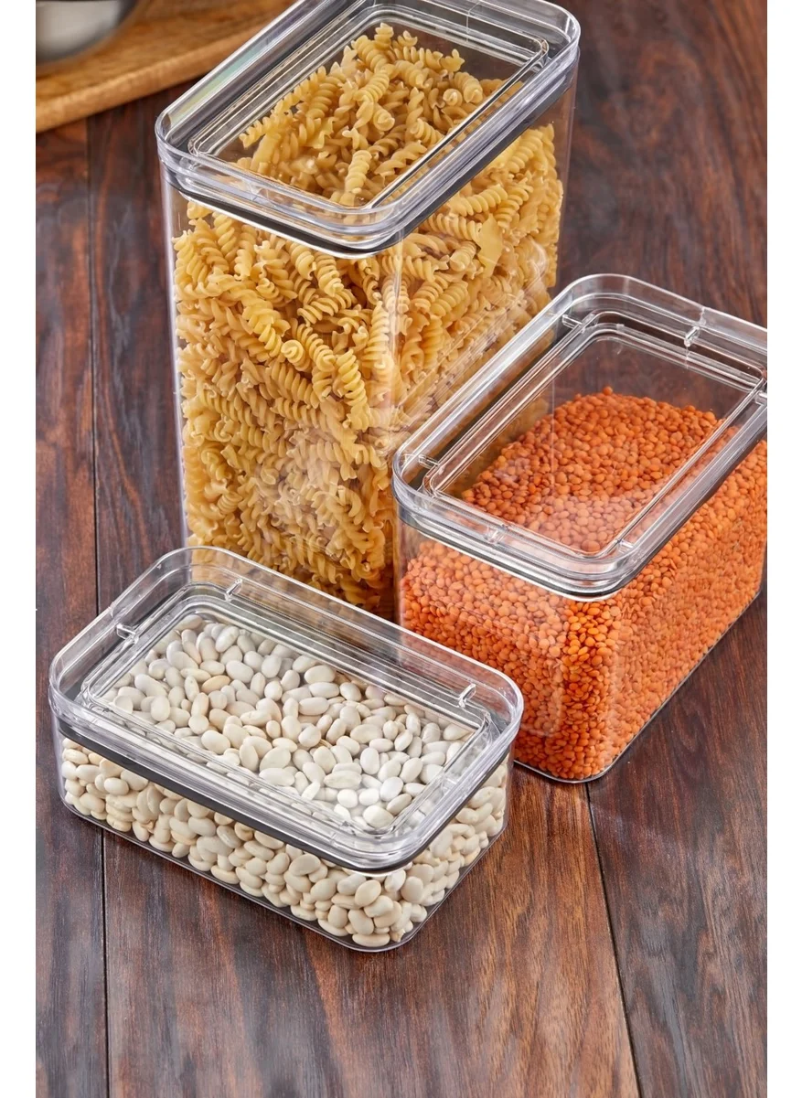 Hane216 Food Container Crystal Set 3500ML-1700ML-800ML