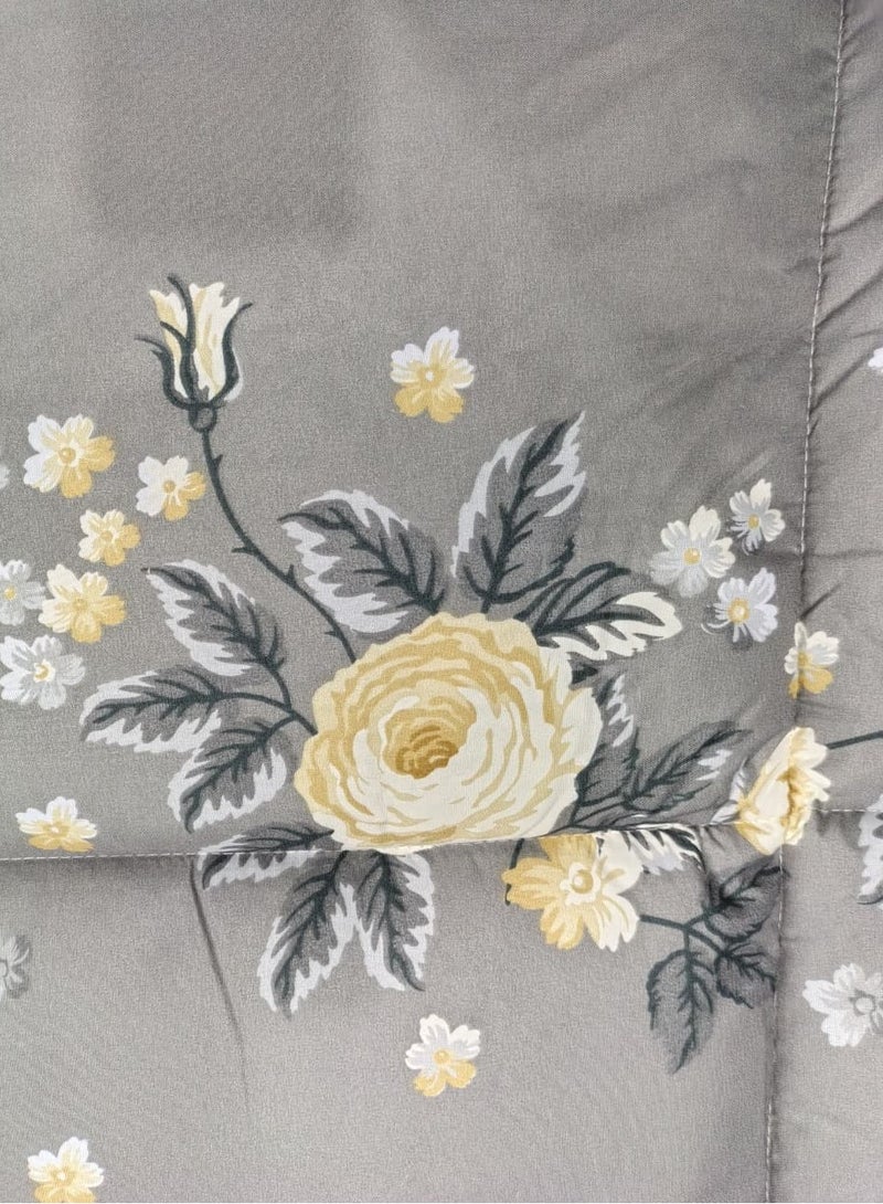 ShinyFlower Cotton Filling Comforter 5 Pieces Set ,Soft Microfiber Fabric,  Single Size 220x 160 cm, Hotel Comforter - Image 3