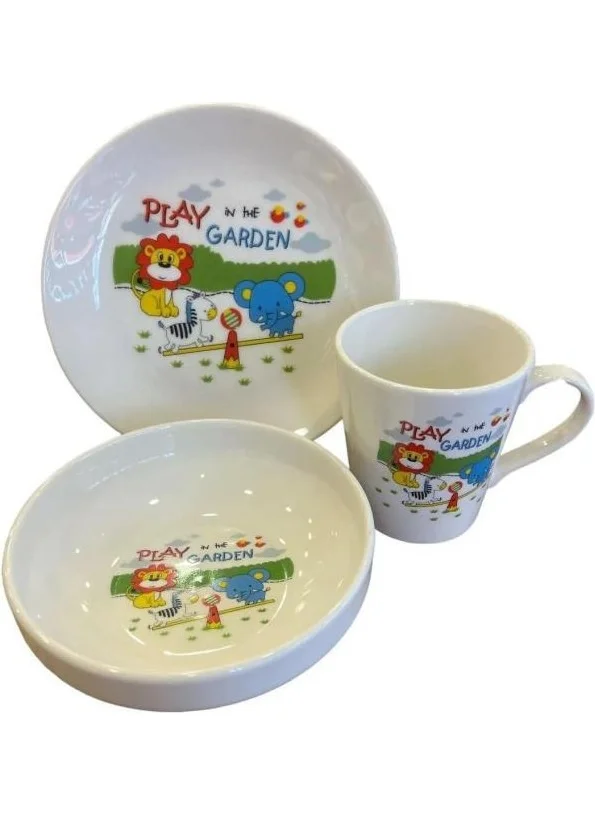 Galeri Kristal Gallery Crystal Mix3 Piece Food Set DK1001