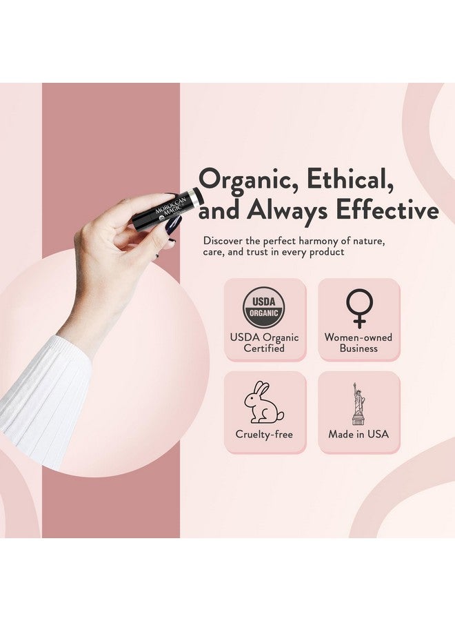 Moroccan Magic Organic Lip Balm Variety Pack Gift Set | Natural Argan and Essential Oils | Quality Smooth Application | Non-Toxic Cruelty Free | Rose, Peppermint Eucalyptus, Lemon Thyme | 3 Pack - Image 5