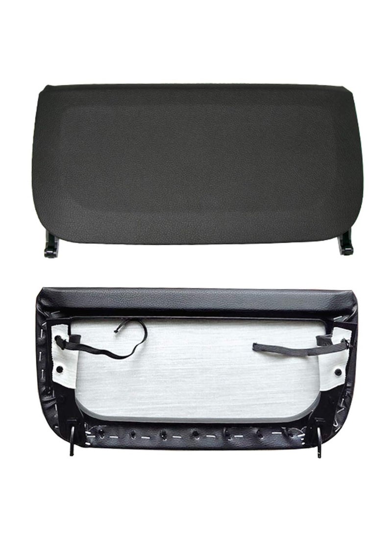 Genuine Leather Seat Back Pocket Cover for BMW 5 Series F10 F11 F07, 7 Series F01 F02 - Black Front Row Replacement Panel with Upgraded ABS+PC Bracket - Image 2