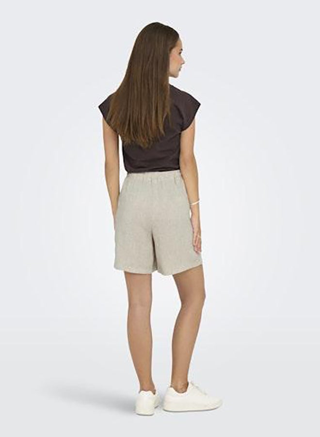 ONLY Onlsiesta Mw Pull-Up Lin Bl Shorts Noos - Image 4