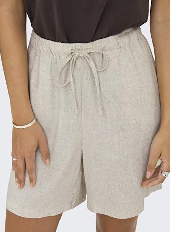 ONLY Onlsiesta Mw Pull-Up Lin Bl Shorts Noos - Image 3