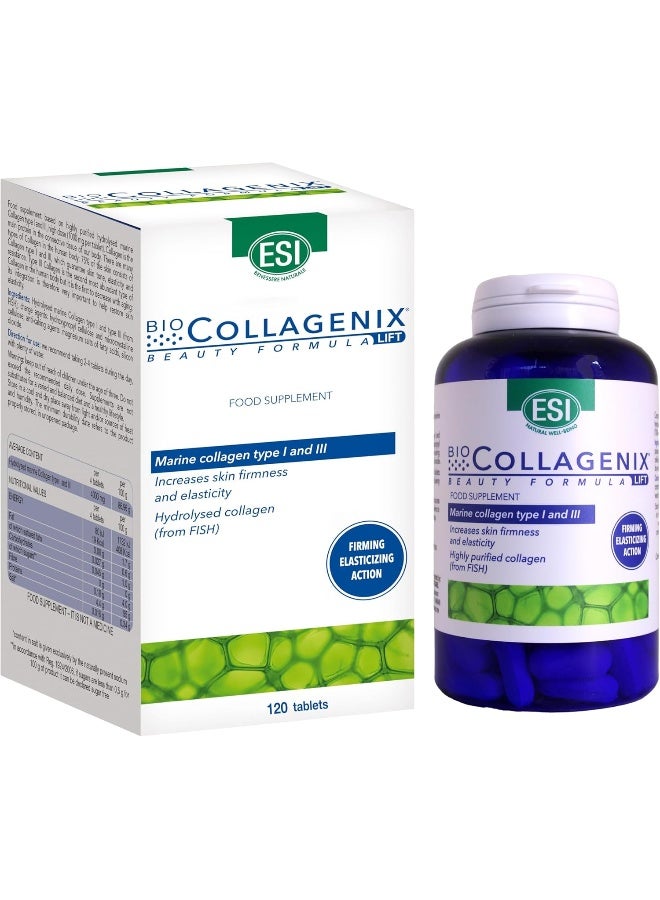 ESI Biocollagenix Anti-Aging Marine Collagen Supplement, 1000mg (120 Tablets) - Image 1